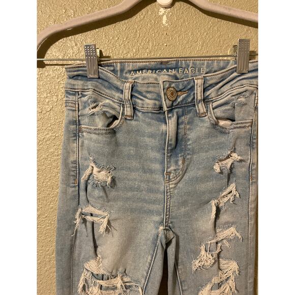 American Eagle next level stretch women’s high-rise jeggings size 0 short - Picture 2 of 7
